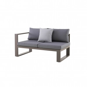 Winter alu. L/R arm 2-seat sofa