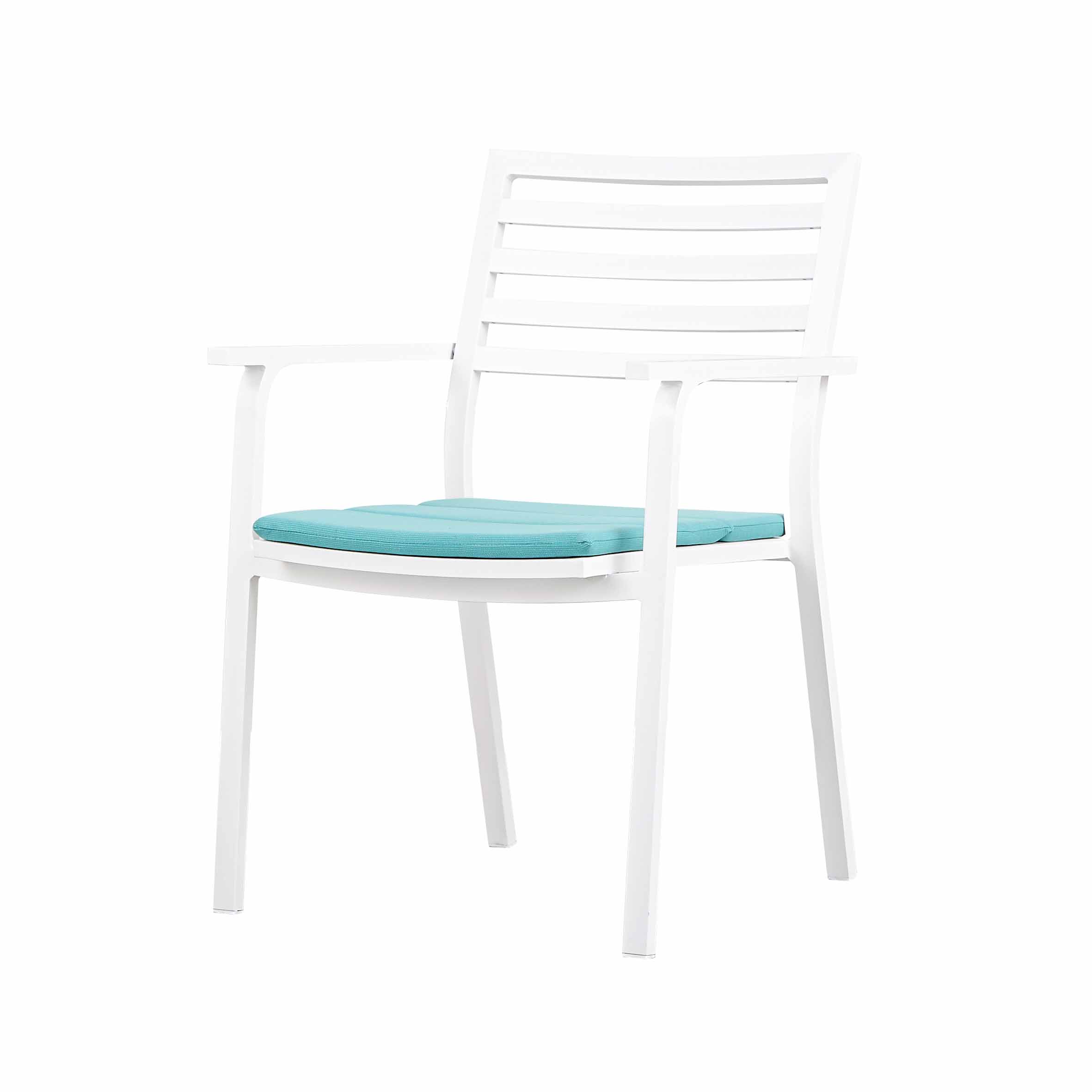China wholesale Aluminum Lounge Suppliers –  Da Vinci aluminum dining chair – TAILONG