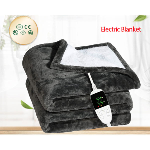 Cheapest Factory Hot Selling Warm Electric Heated Blanket Wearable Soft Plush Washable Throw Heated Blanket