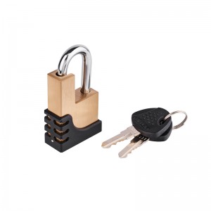 （FT-PL-CL-003）Coupler Lock (1/4″ Pin, 3/4″ Latch Span, Padlock, Brass )