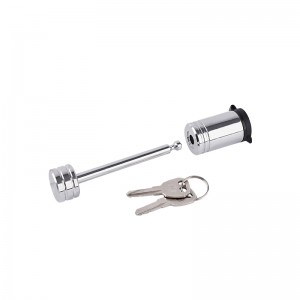 （FT-CT-CL-002）Trailer Tongue Coupler Lock(1/4″ Pin, 2-1/2″ Latch Span, Barbell, Chrome)