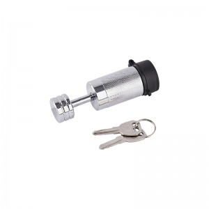 （FT-MT-CL-004） Trailer Tongue Coupler Lock (1/4″ Pin, 7/8″ Latch Span, Barbell, Chrome)
