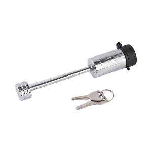 （FT-MT-CL-006） Trailer Tongue Coupler Lock (1/4″ Pin, 3-1/2″ Latch Span, Barbell, Chrome)