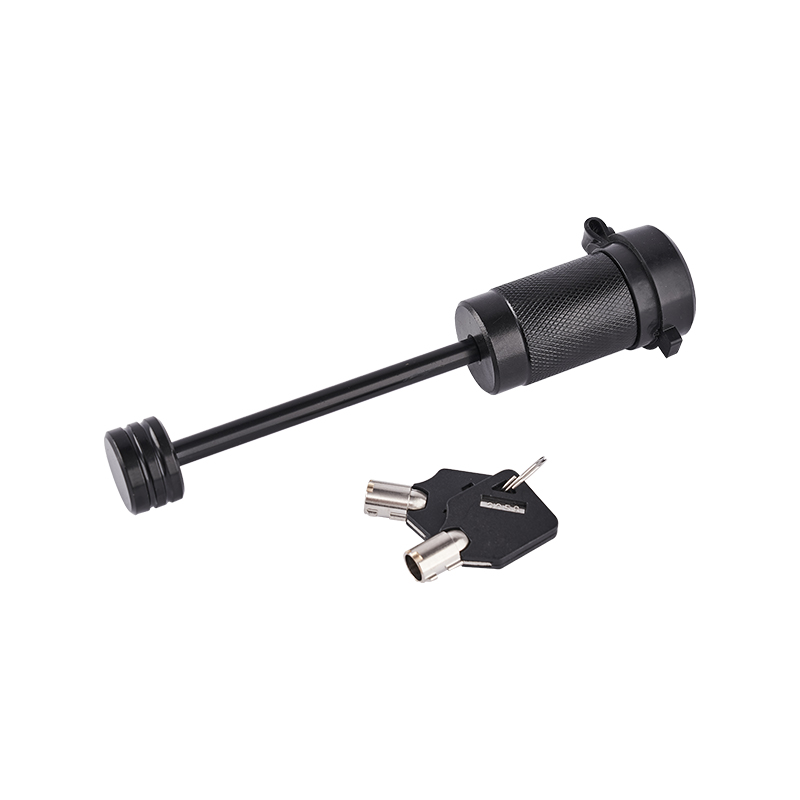 （FT-MT-CL-003）Trailer Tongue Coupler Lock (1/4″ Pin, 3-1/2″ Latch Span, Barbell, Black)