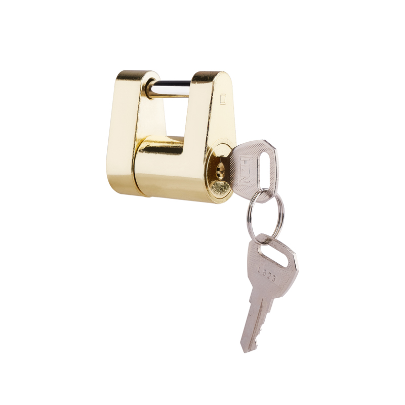 （FT-PL-CL-002） Coupler Lock(1/4″ Pin, 3/4″ Latch Span, Padlock, Brass)