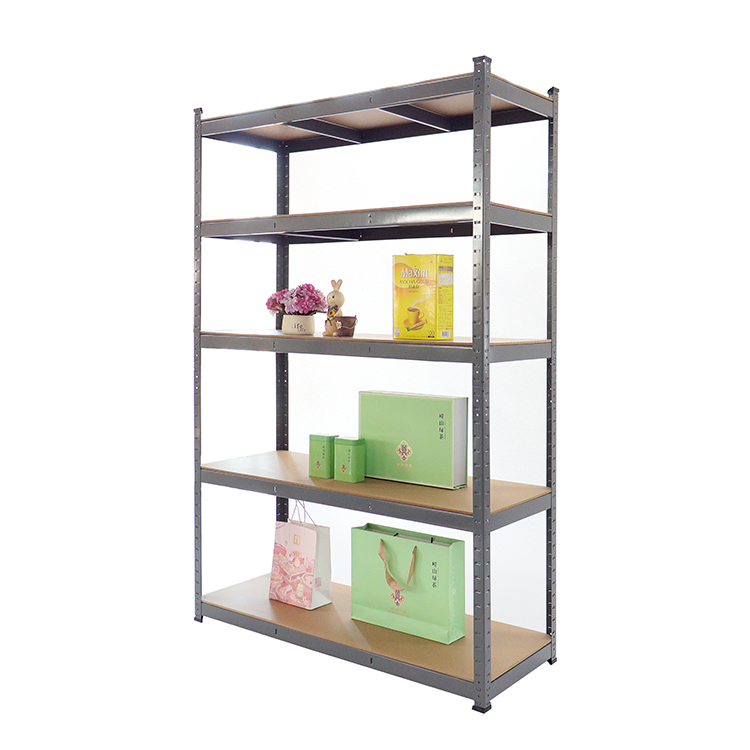 Powder coated 5 layers galvanized steel boltless shelving