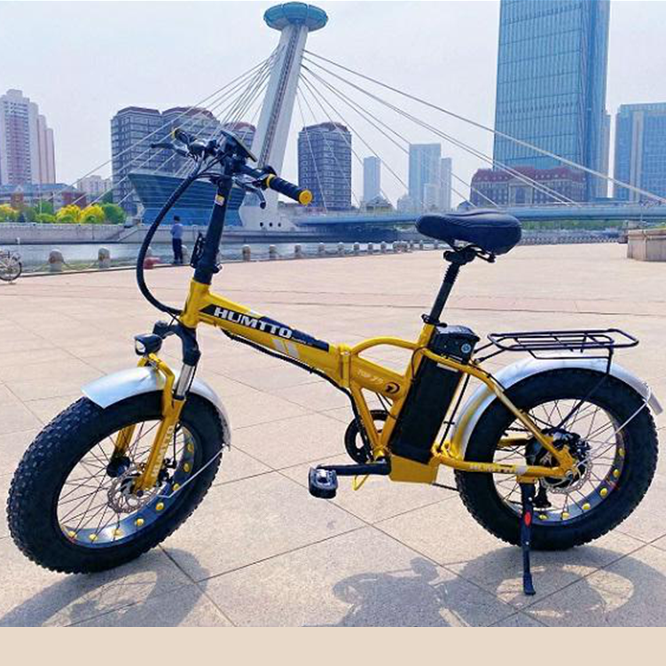 20 Inch Cool 4.0 Fat Tire Foldable Aluminum Alloy Frame Strong Power 48v 500w Lithium Battery Electric Mountain Bicycle Featured Image