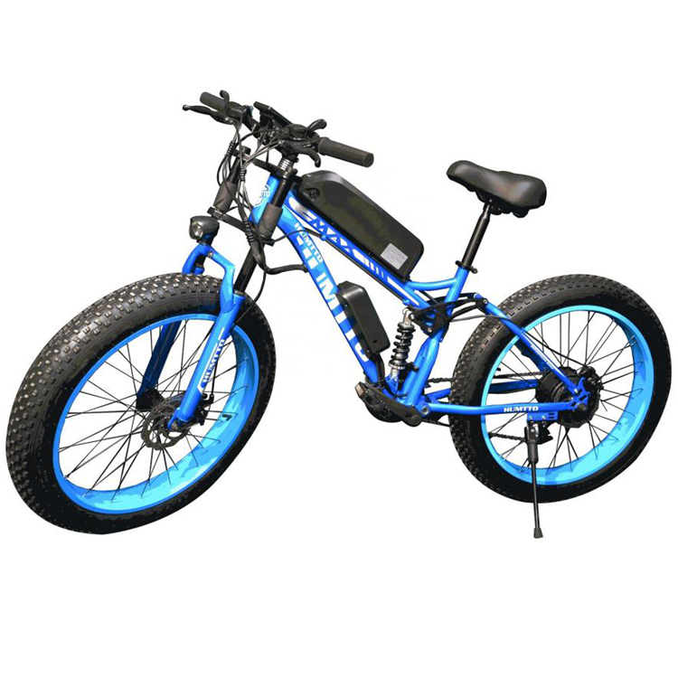 26inch 48v 500w 1000w Fat Tire Full Suspension Mountain Bicycle Mtb Electric Bike Strong Power Bicycle e-Bike Bicicleta Eléctrica Featured Image