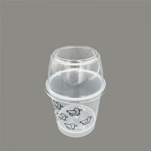 Injection plastic cup and box