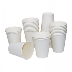 លក់ដុំ 4OZ~16OZ White Paper Cup Coffee Cup