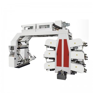 Model YTB-A High Speed 6 Colors Stack Type Flexo Printing Machine