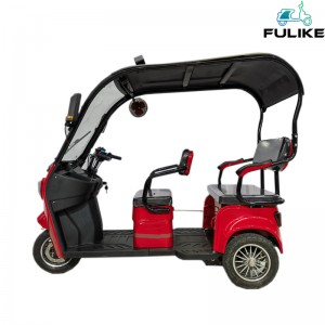 FULIKE Factory OEM/ODM CE EEC New Adult 3 Wheel 500W Electric Scooter Tricycle With Roof Cover