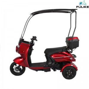 FULIKE New China Adult 3 Wheel Electric Tricycle Trike ev Electric With Roof