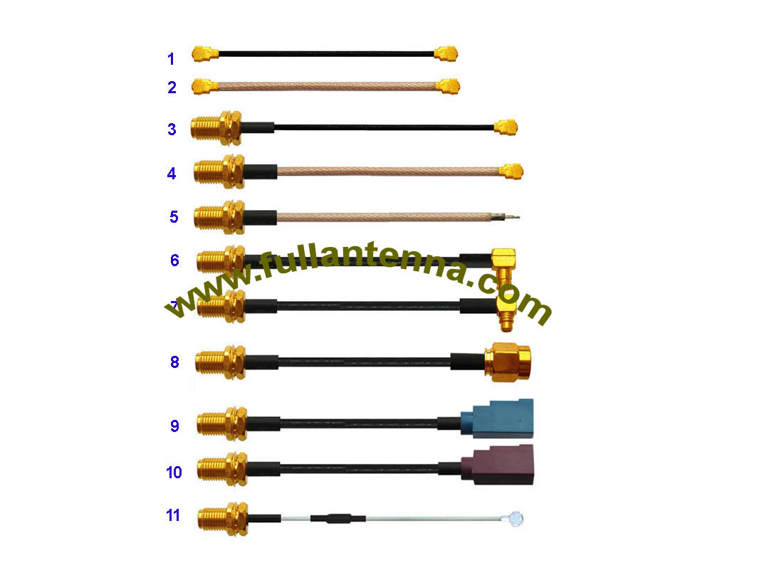 China Wholesale Cable assemblies Factory –  FA.Cable Assemblies1,all kinds of pigtails,IPEX,U.FL to IPEX,SMA to MCX,MMCX,IPEX,FAKRA or stripped – Fullantenna