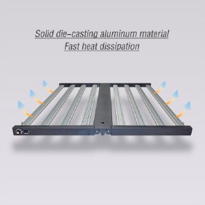 Factory Cheap China Hydronics Cultivation 680W Waterproof Foldable Dimmable LED Grow Light Full Spectrum Grow Light Bar for Indoor Plants