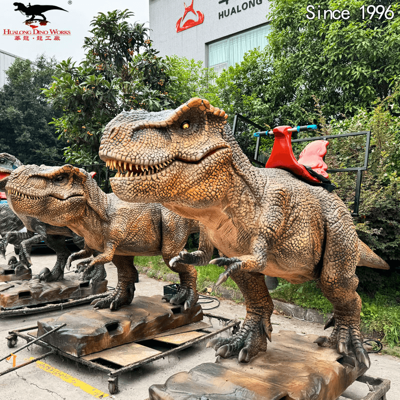 T-Rex Ride | Tunggangan Dinosaur Animatronik & Skuter Dinosaur Elektrik untuk Taman Hiburan & Ruang Komersial