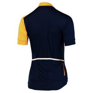 Ladies Cycle Jersey Short Sleeve With Sublimated Panels