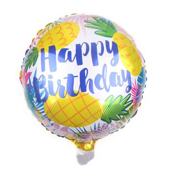 18 Inch Happy Birthday Aluminum Foil Balloon Helium Floating Mylar