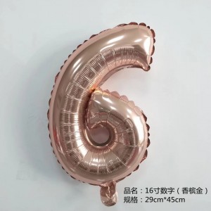 Mylar Number 16/32/40inch Foil Number Balloon Wholesale For Party Decoration