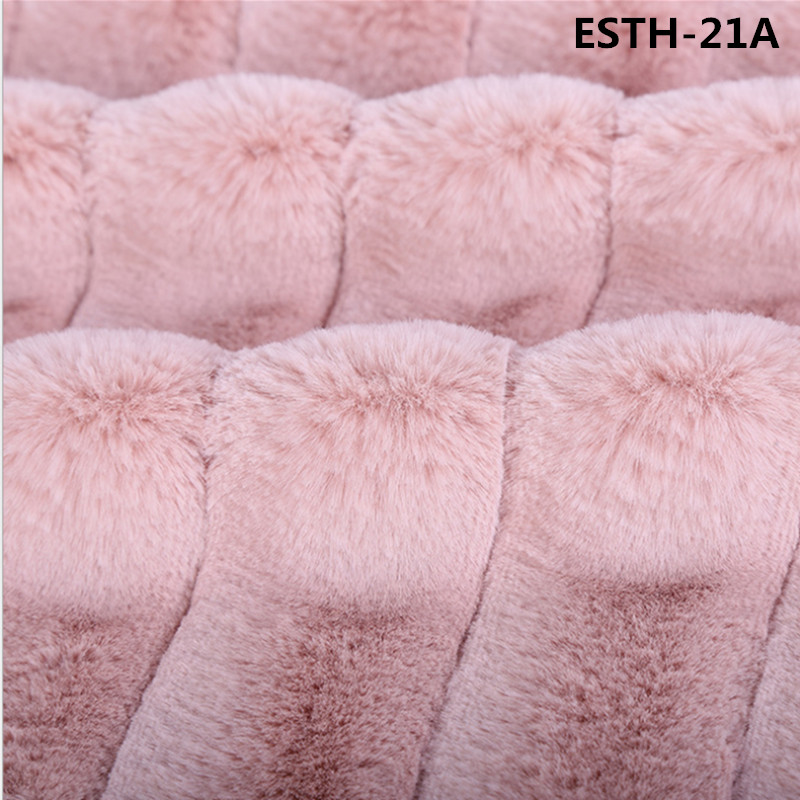 China Cheap price Synthetic Fur - solid col faux rabbit fur ESTH-20A – Eastun