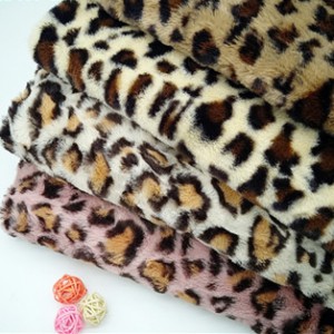 Warp Knitted Leopard Rabbit Fur