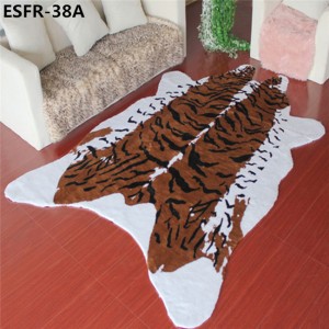 animal shape faux fur rugs