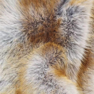Warp knit faux fox fur