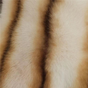 Warp knit faux fox fur
