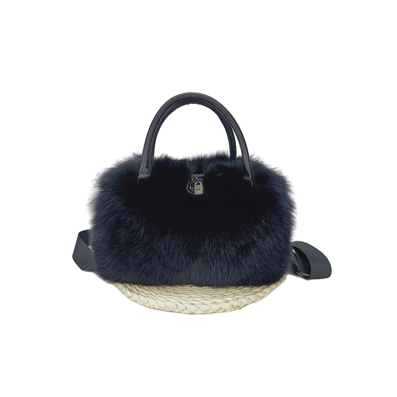 Women’s bags 2021 new pattern real fox fur fashion bags wholesale Featured Image