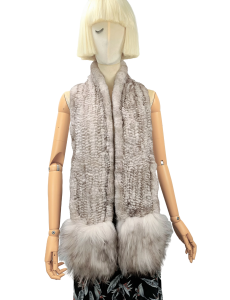 Rex Rabbit fur muffler/scarf