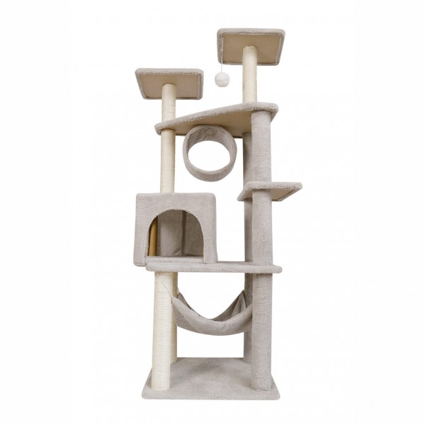 Factory Double Cat Climbing Frame Multi-Storey Cat Villas With Sisal Posts Tree