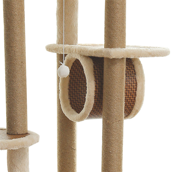 Famous Best Comfortable Happy Pet Cat Tree Exporters –  Wholesale Tall Modern Three-Dimensional Scratching Post Heavy Duty Sisal  –  JIMIHAI