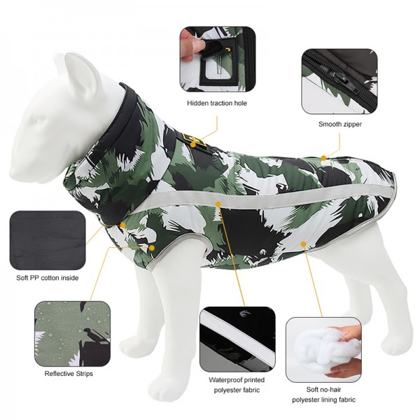 China Factory Fall Winter Soft Dog Apparel, Waterproof Reflective Pet Clothing for Comfortable Travel