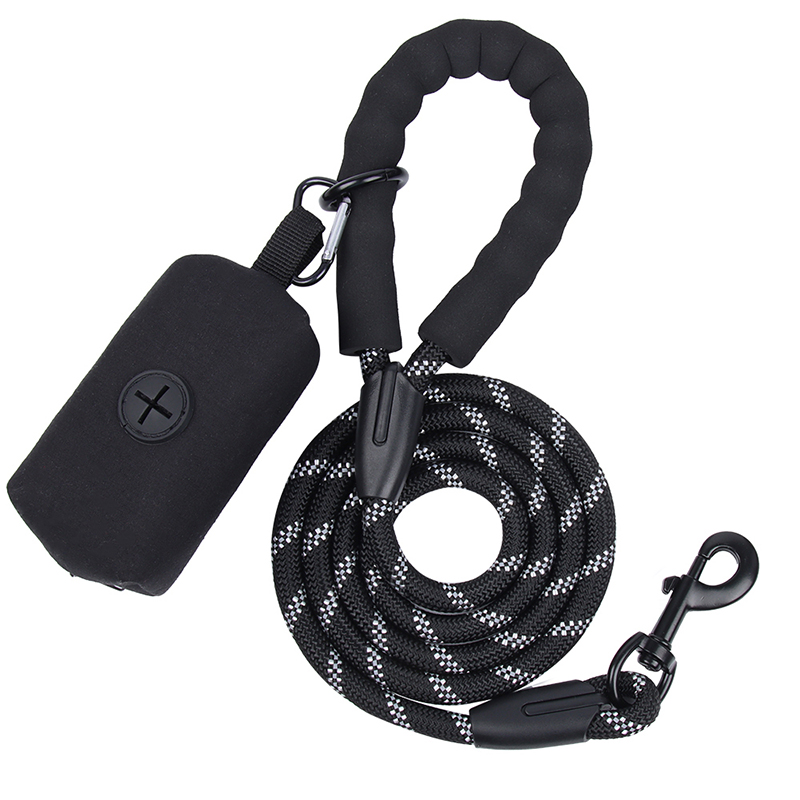 One of Hottest for Thick Leather Dog Collars - Factory Strong Dog Leash with Zipper Pouch, Comfortable Padded Handle and Highly Reflective Threads Dog Leashes for Small Medium and Large Dogs –  JIMIHAI