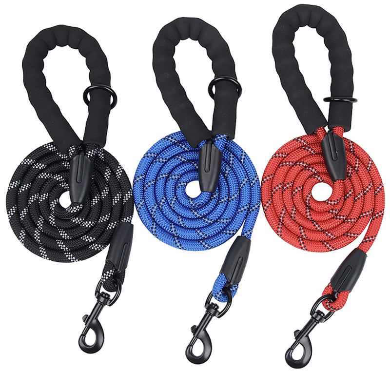 Massive Selection for Dog Running Lead - Factory Strong Dog Leash with Zipper Pouch, Comfortable Padded Handle and Highly Reflective Threads Dog Leashes for Small Medium and Large Dogs –  JIMIHAI detail pictures