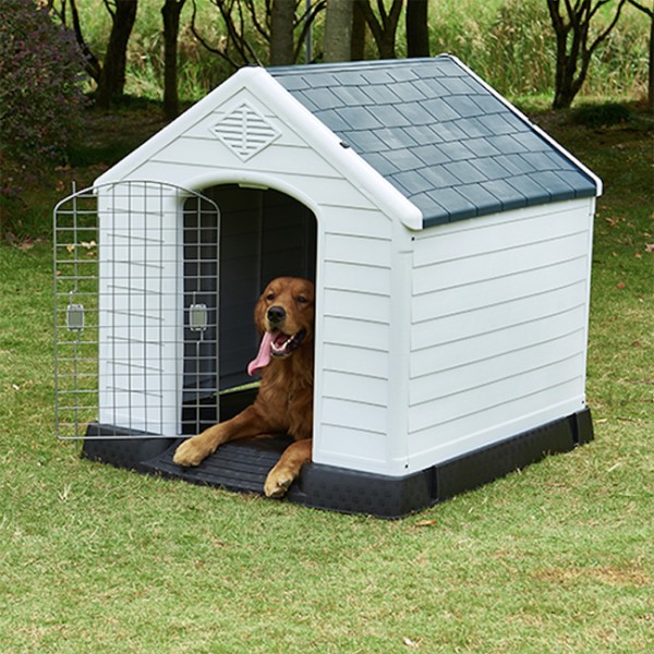 High Quality for Large Dog Backyard Kennels - Wholesale Luxury Plastic Pet Dog House Kennel of Four Sizes, Waterproof and Removable for Different Colored Outdoor Dog Houses –  JIMIHAI