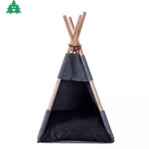 Factory source Pet House For Cats - Pet Accessories Suppliers folding Cat House Custom High Quality Tent Tipi Comfort Luxury dog bed – Fusen