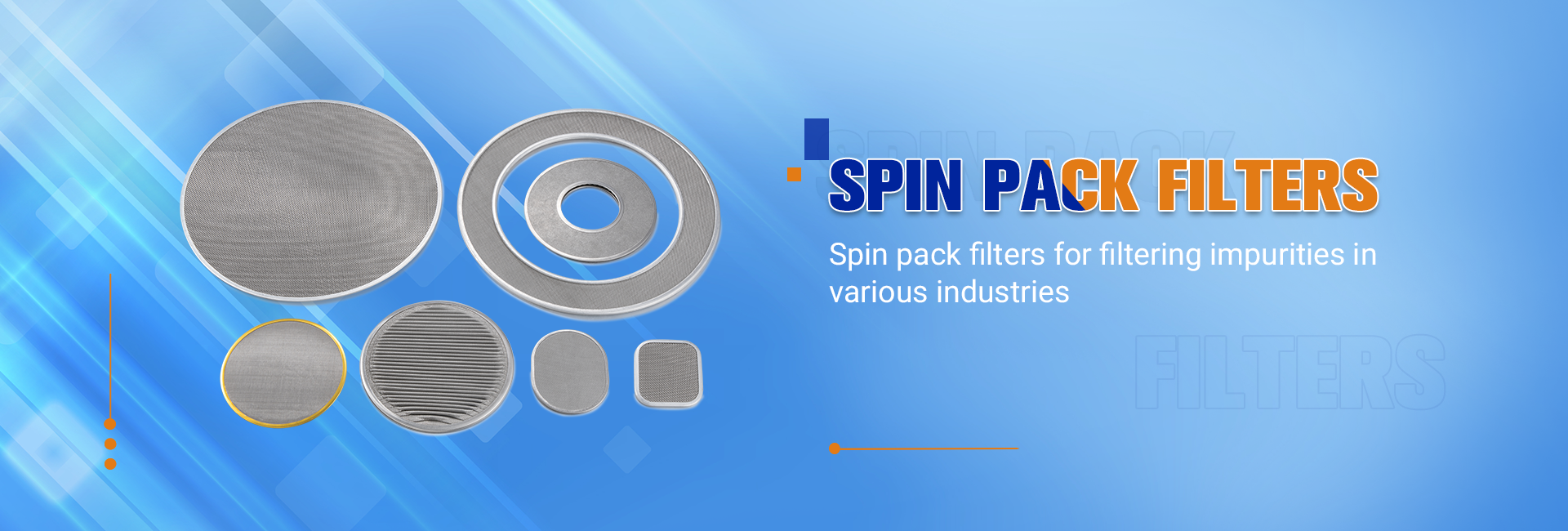 SPIN PACK FLTER FOR SYNTHETIC FIBER SPINNING
