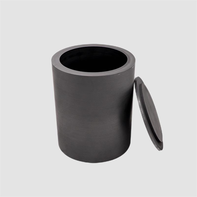 Graphite crucible with lid