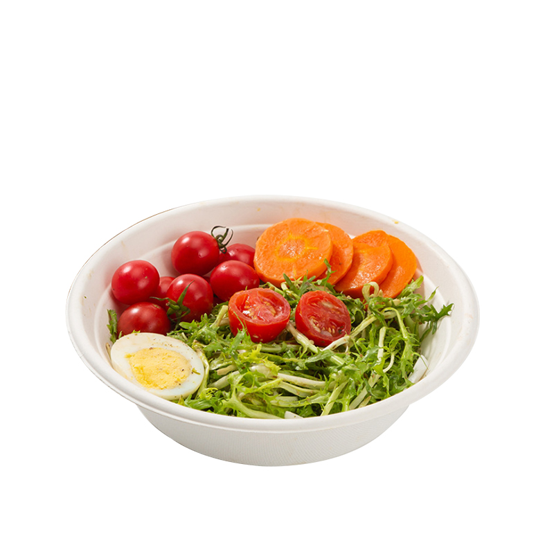Compostable Kraft Paper Salad Bowl Company - Round Bagasse Bowl  – Futur