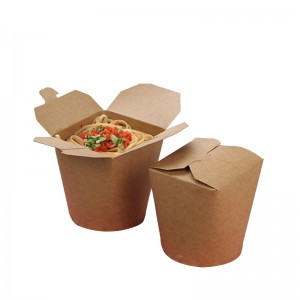 Compostable Disposable Kraft Paper Bowl Company - Round Paper Pail  – Futur