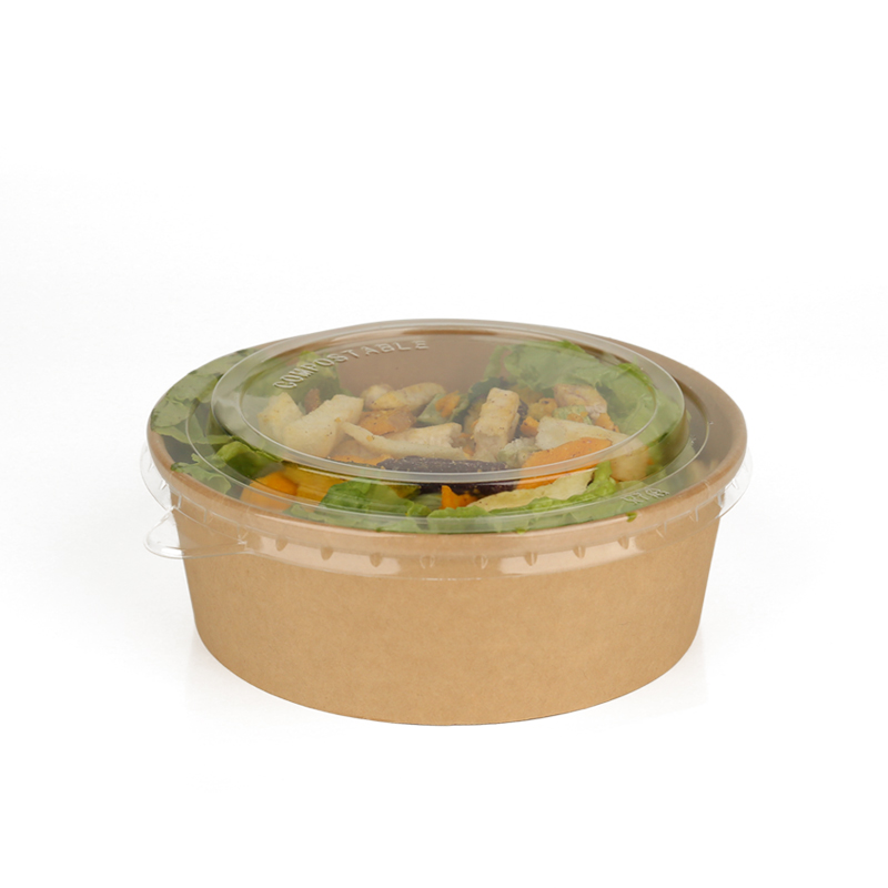 Biodegradable Kraft Salad Box Companies - Wide Paper Bowl  – Futur
