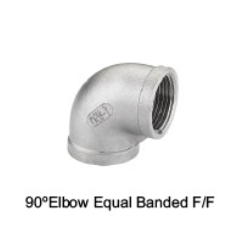 90° elbow equal banded threaded