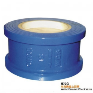 H72G ceramic wafer check valve