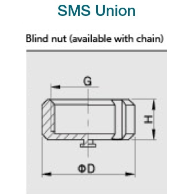 800 SMS union blind nut(available with chain)