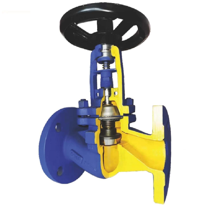 800 bellows valve features sectional view