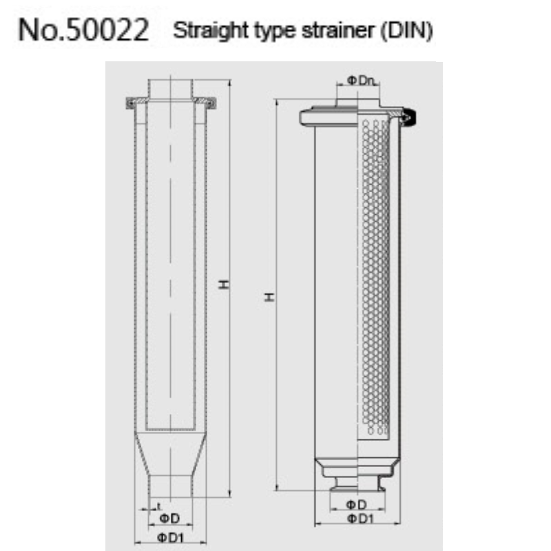 straight type strainer(DIN) No.50022