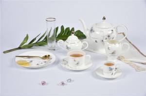 China wholesale Porcelain Dinner Plates - Butterfly design dinner set  – FUXINGYE