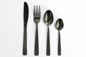 China Manufacturer for Wheat Cutlery Set - Full Pvd Black Matt Finishing Cutlery Set  – FUXINGYE