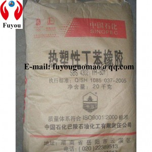 Styrene Butadiene styrene block polymer SBS 4302 YH-801 styrene butadiene rubber price